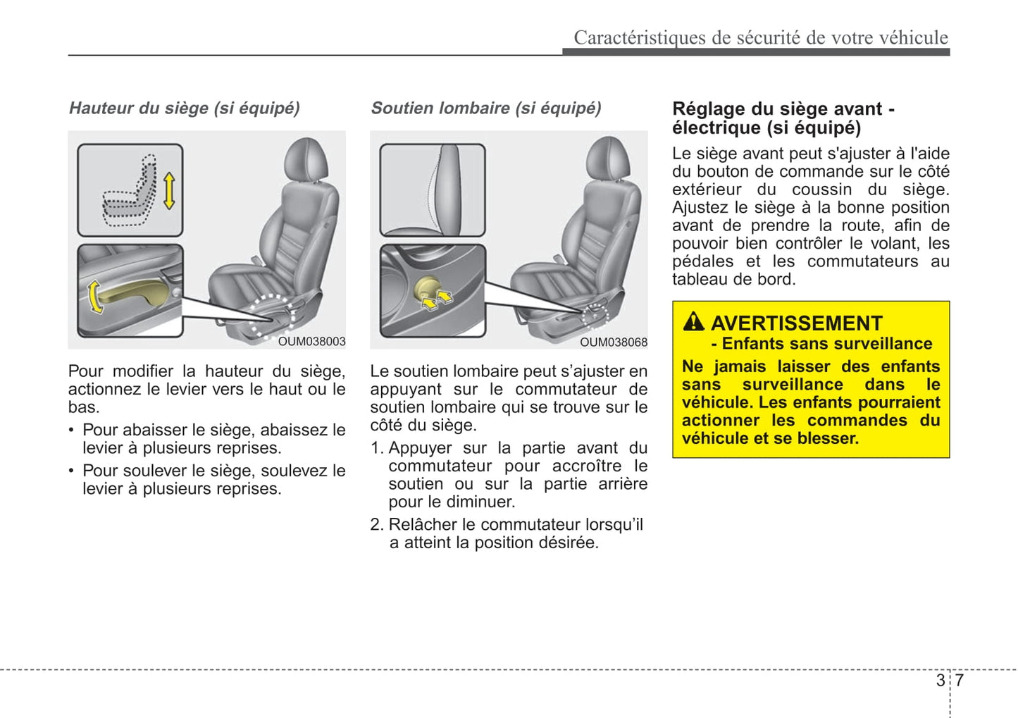 2015-2019 Kia Sorento Manuel du propriétaire | Français