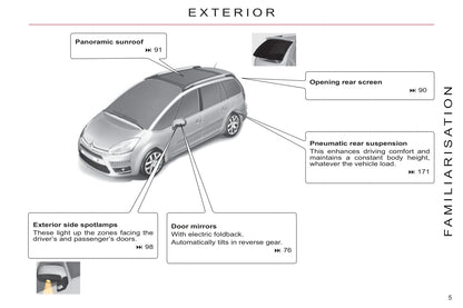 2006-2013 Citroën C4 Picasso Manuel du propriétaire | Anglais