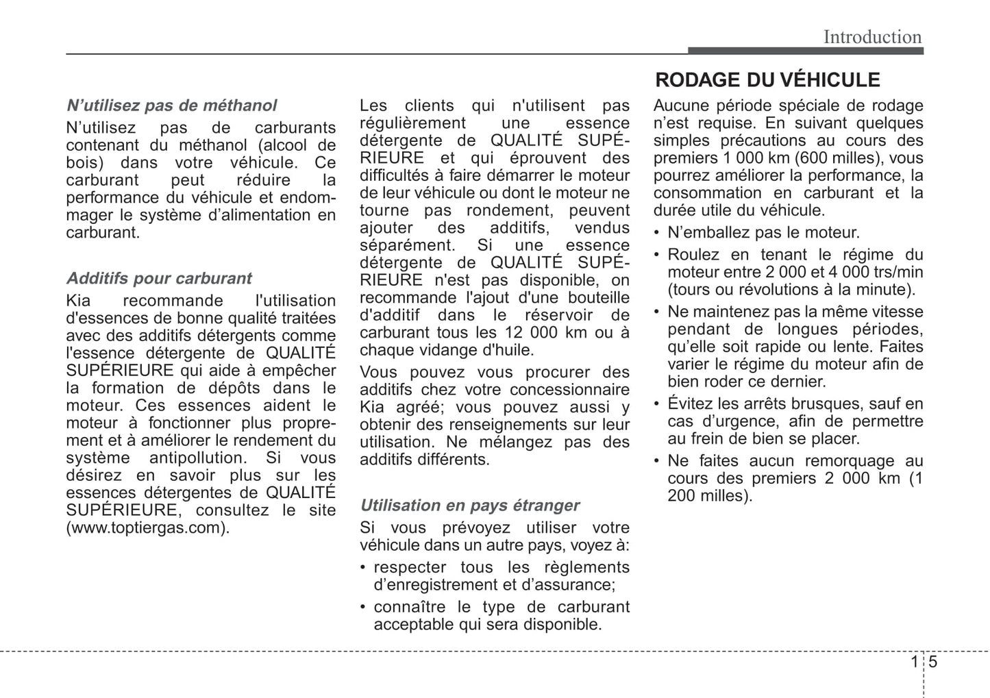 2014-2015 Kia Optima Manuel du propriétaire | Français