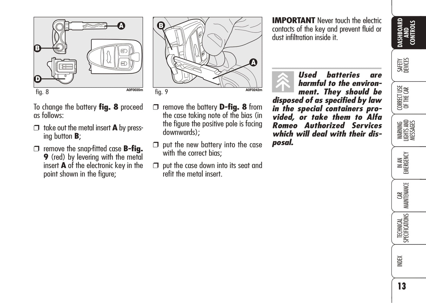 2008-2011 Alfa Romeo Brera Owner's Manual | English
