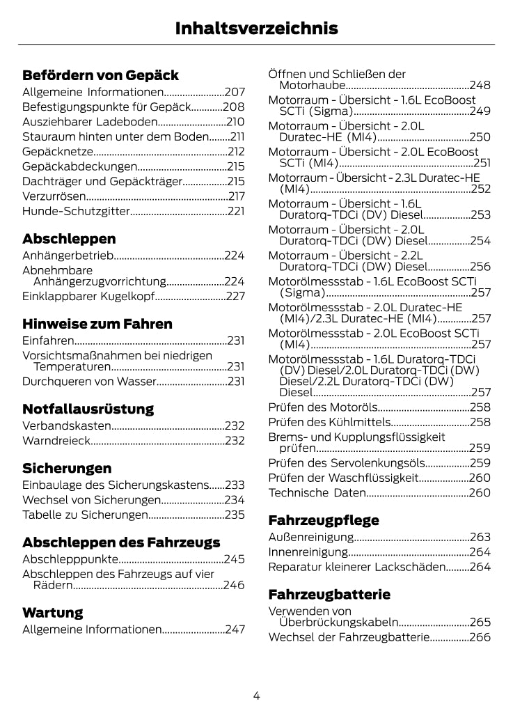 1997-2008 Ford Ka Manuel du propriétaire | Allemand