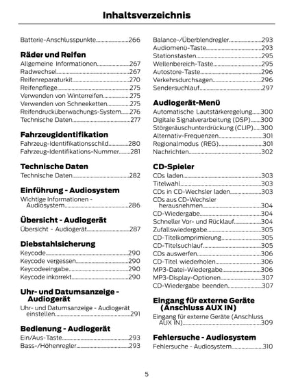 1997-2008 Ford Ka Manuel du propriétaire | Allemand