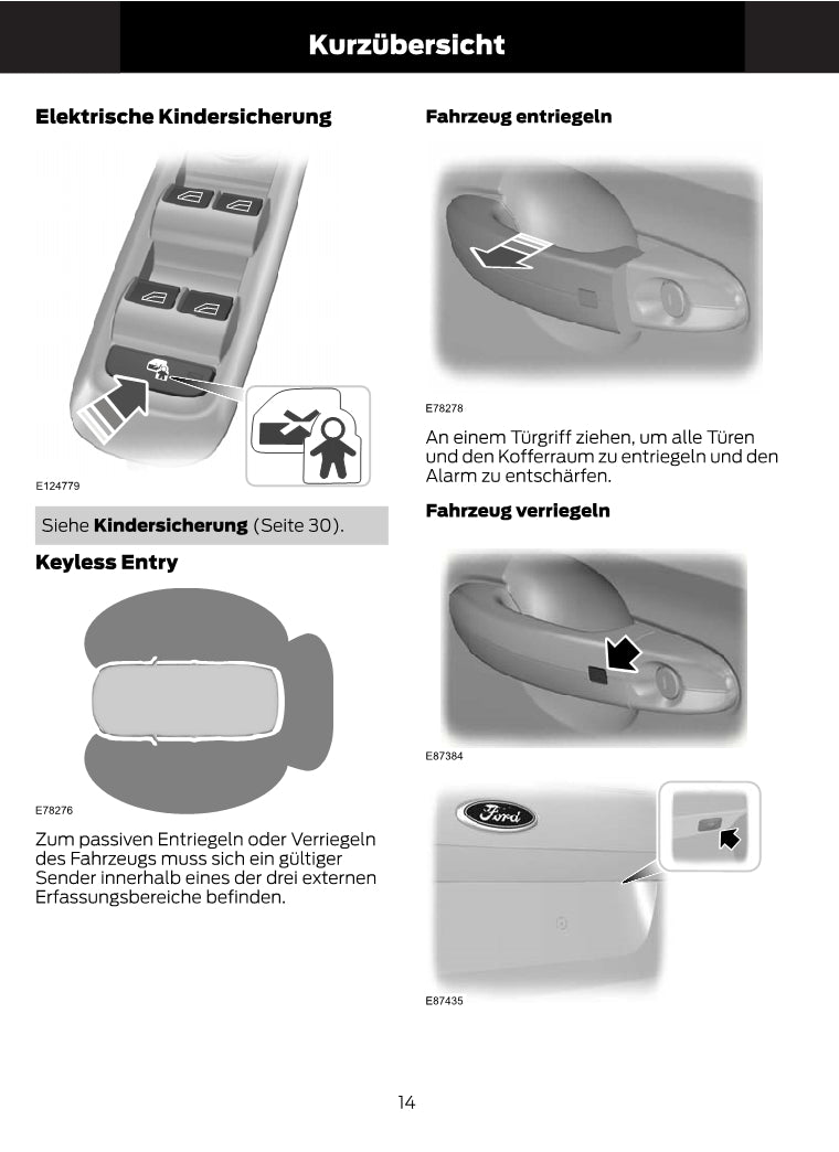 1997-2008 Ford Ka Owner's Manual | German