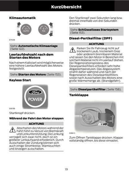 1997-2008 Ford Ka Owner's Manual | German