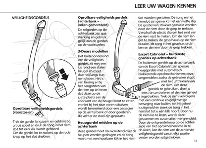 1986-1990 Ford Escort Gebruikershandleiding | Nederlands