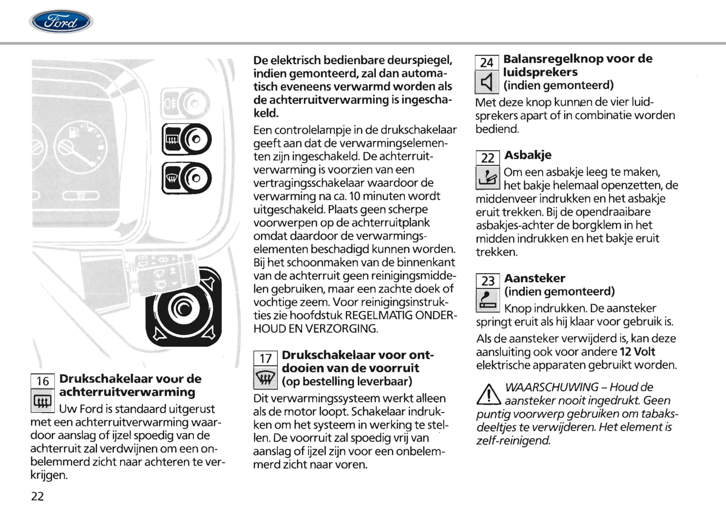 1986-1990 Ford Escort Gebruikershandleiding | Nederlands