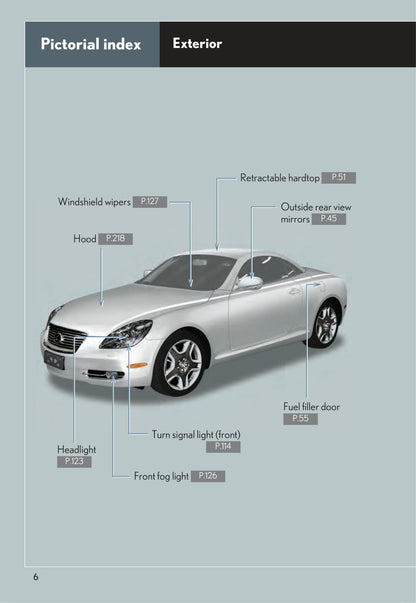 2009 Lexus SC 430 Gebruikershandleiding | Engels