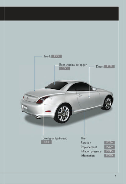 2009 Lexus SC 430 Gebruikershandleiding | Engels