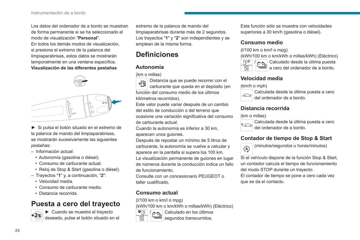 2021-2023 Peugeot 208/e-208 Owner's Manual | Spanish