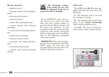 2008-2012 Lancia Thesis Owner's Manual | English