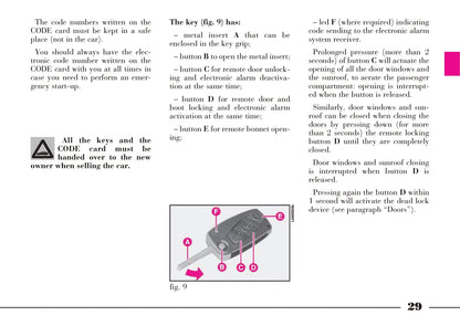2008-2012 Lancia Thesis Owner's Manual | English