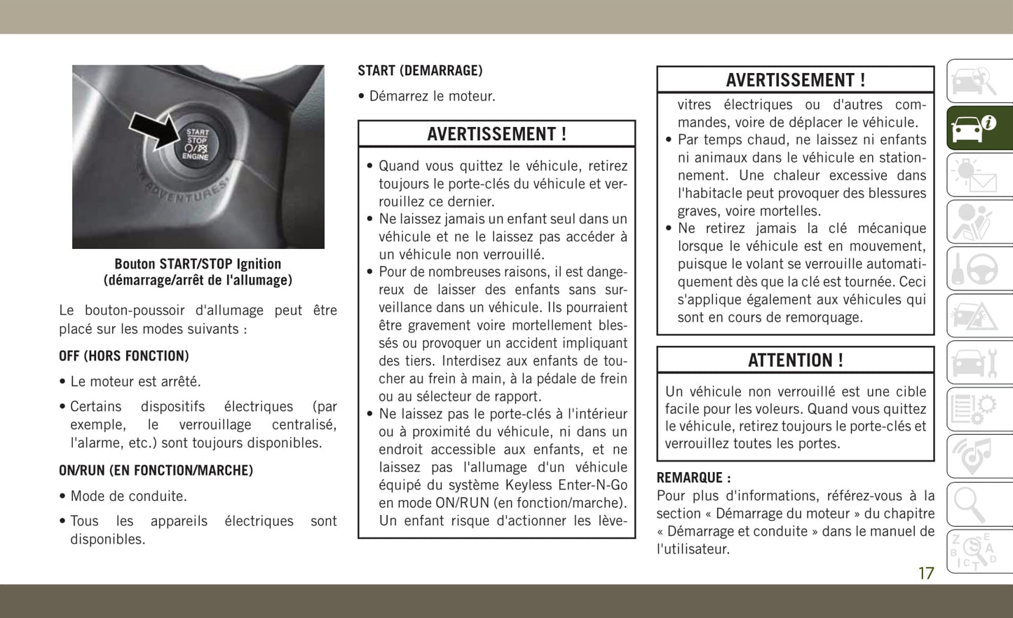 2018-2019 Jeep Compass Bedienungsanleitung | Französisch