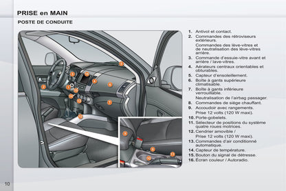 2011-2012 Peugeot 4007 Manuel du propriétaire | Français