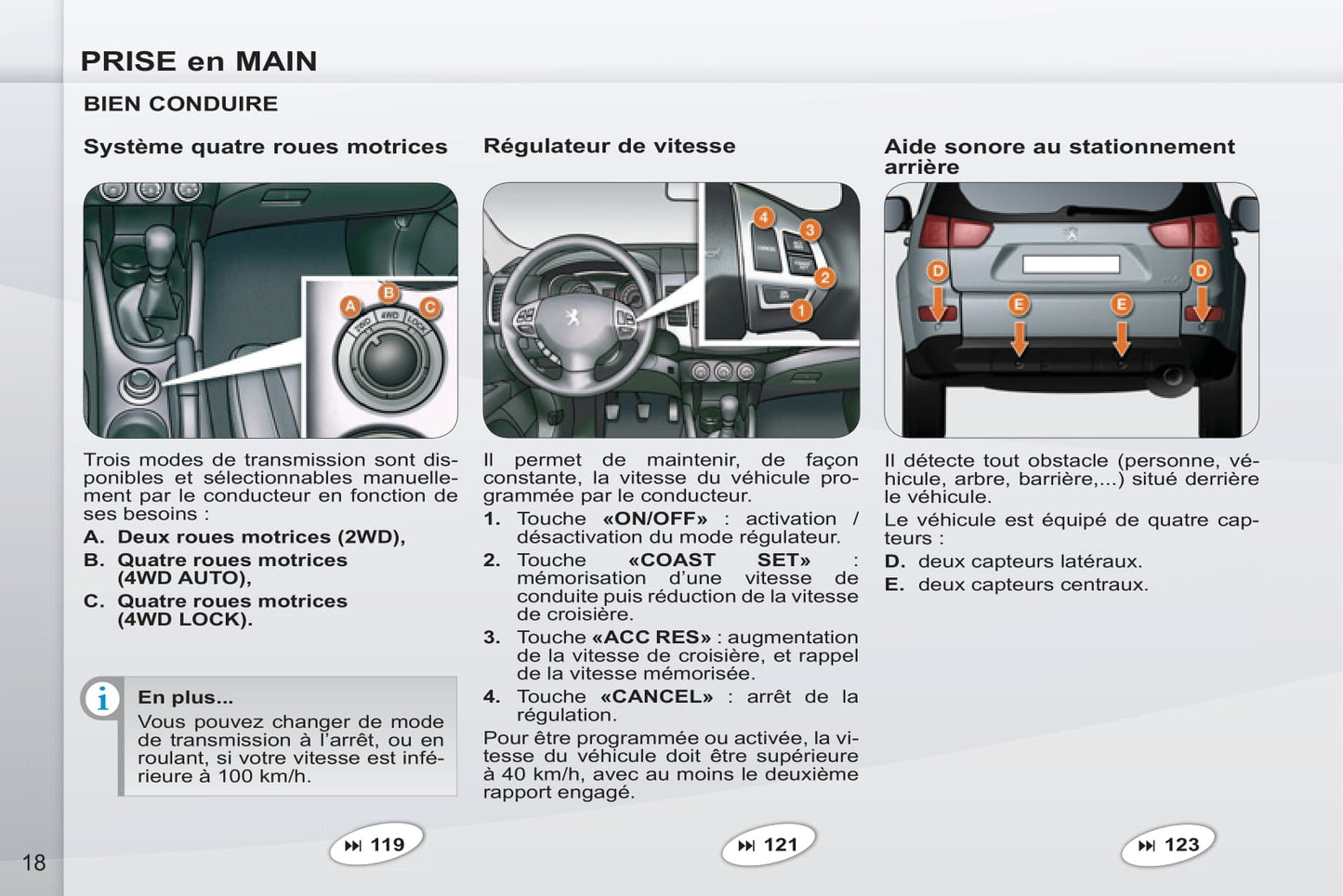 2011-2012 Peugeot 4007 Manuel du propriétaire | Français