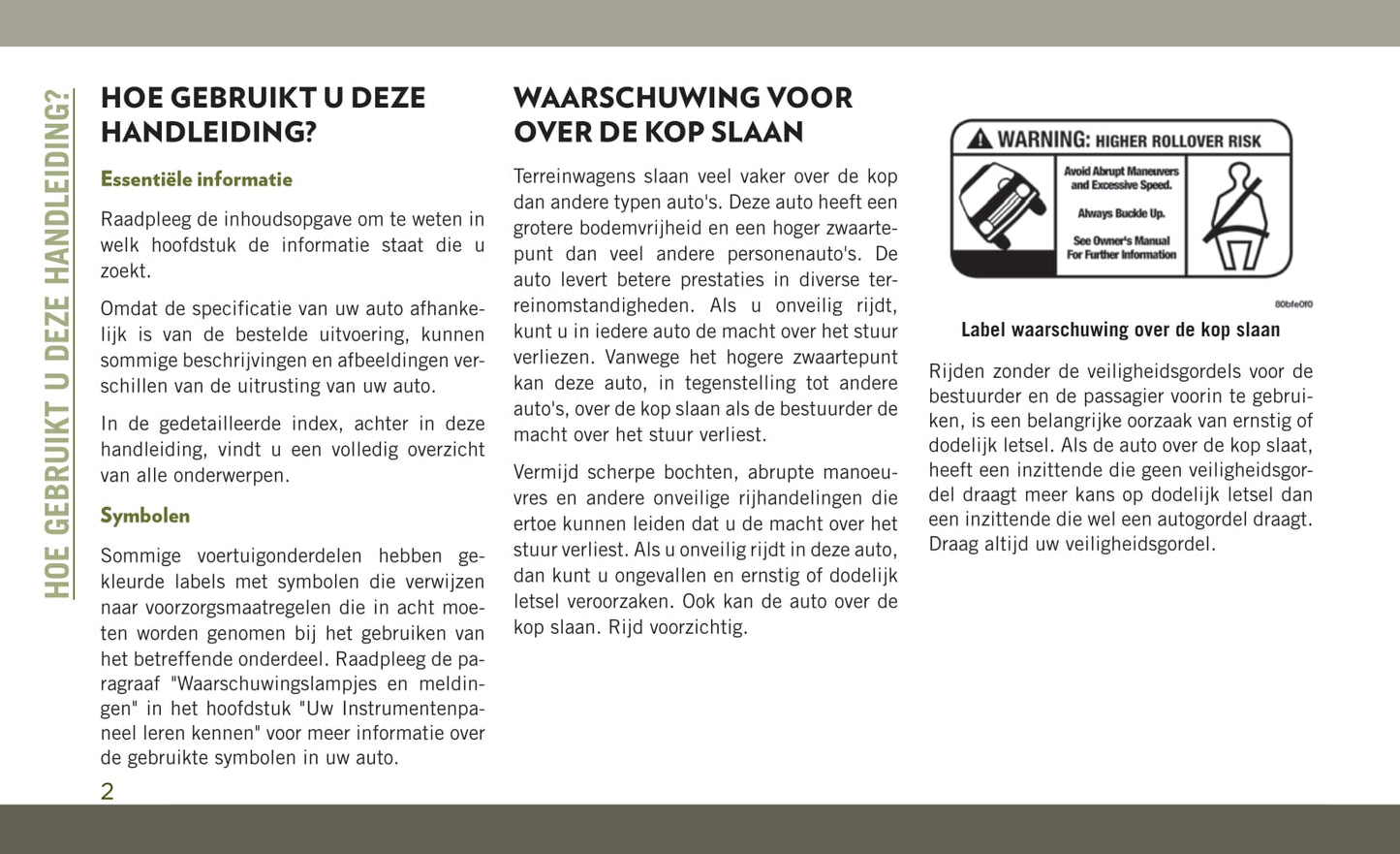 2018-2019 Jeep Wrangler Bedienungsanleitung | Niederländisch