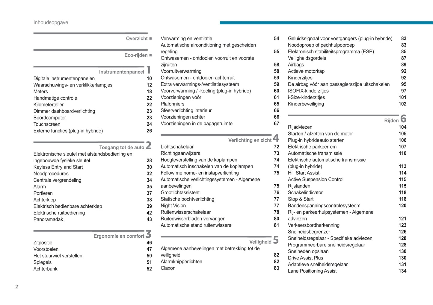 2021-2023 Peugeot 508 Owner's Manual | Dutch