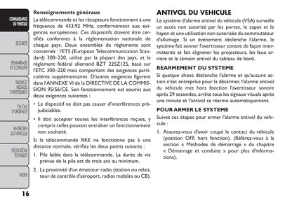 2011-2016 Fiat Freemont Manuel du propriétaire | Français