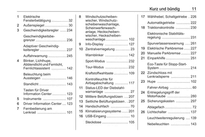 2017-2018 Opel Zafira/Zafira Tourer Owner's Manual | German