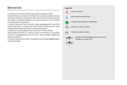 2020-2023 Peugeot 2008/e-2008 Owner's Manual | Italian