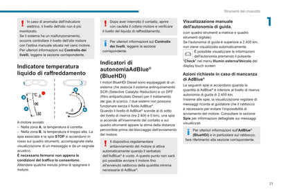 2020-2023 Peugeot 2008/e-2008 Owner's Manual | Italian