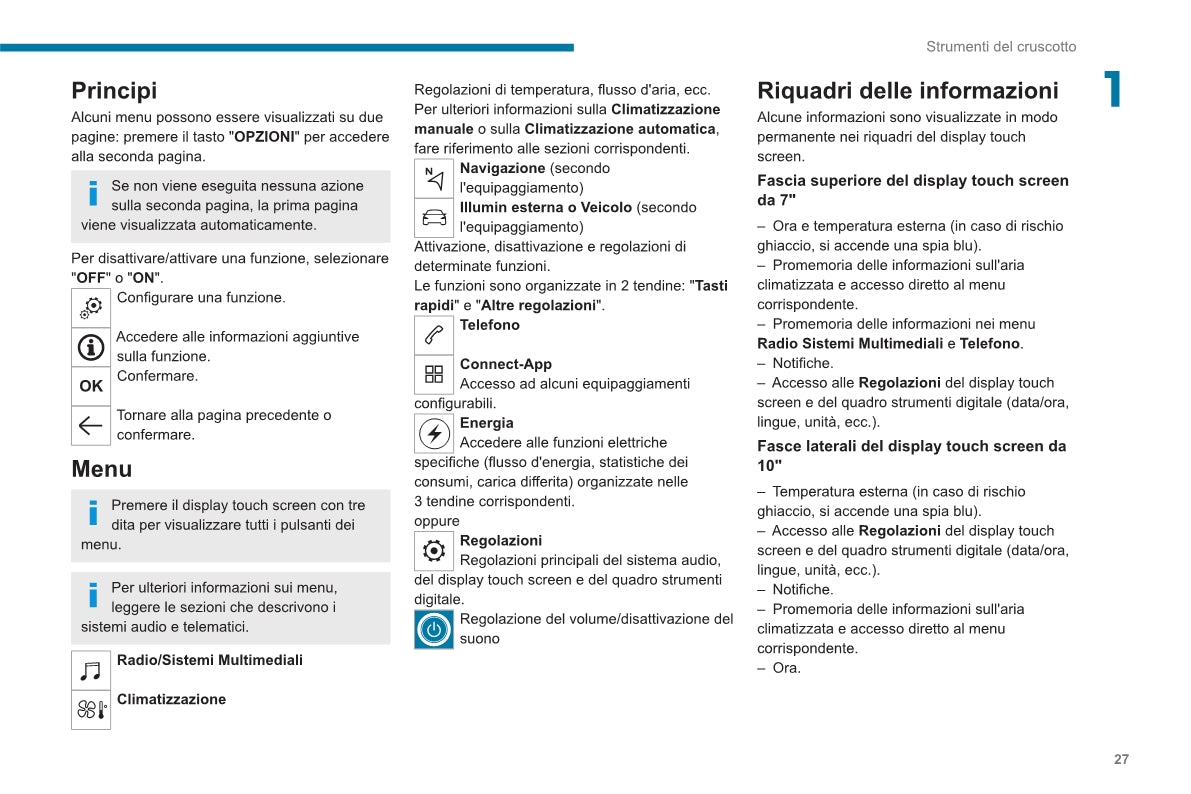 2020-2023 Peugeot 2008/e-2008 Owner's Manual | Italian