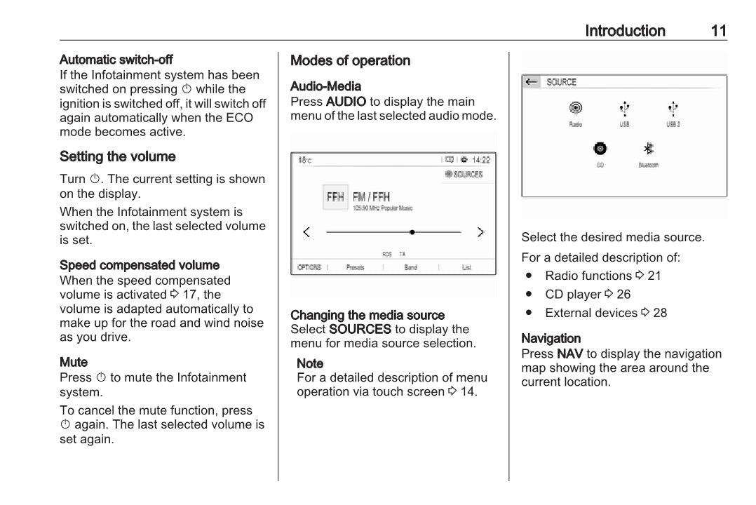 Opel Grandland X Owner's Infotainment Manual 2017 - 2021