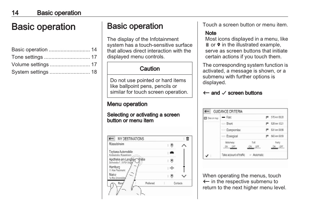 Opel Grandland X Owner's Infotainment Manual 2017 - 2021