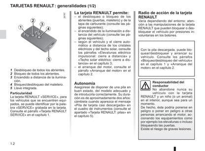 2014-2015 Renault Laguna/Laguna Coupé Owner's Manual | Spanish