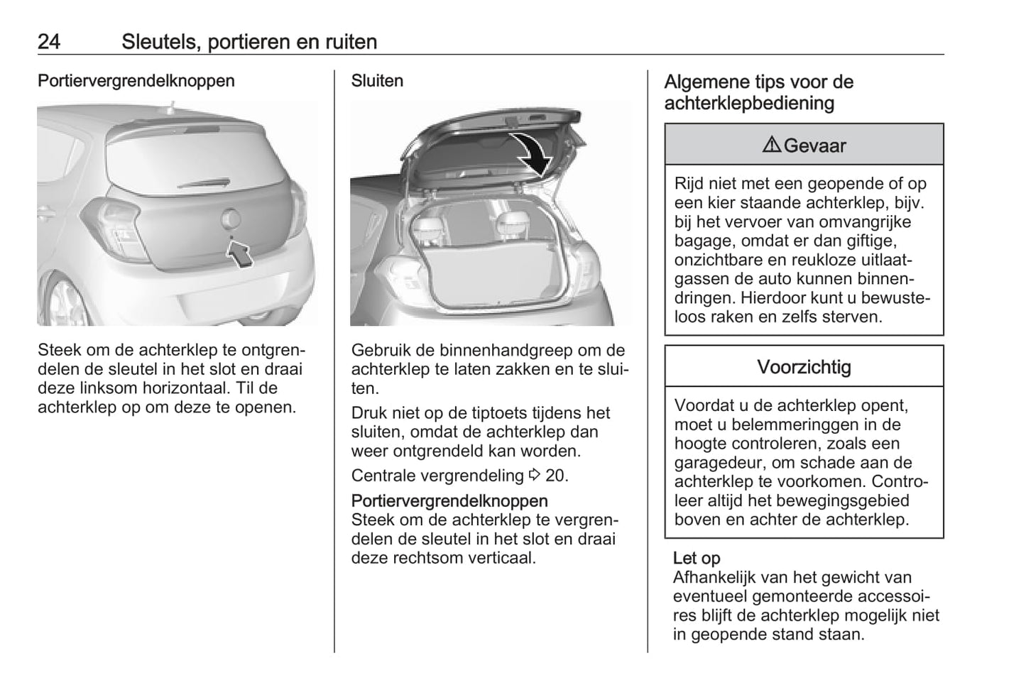 2018-2019 Opel Karl Gebruikershandleiding | Nederlands