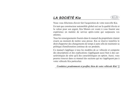 2014 Kia Rondo Bedienungsanleitung | Französisch