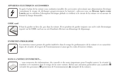2001-2005 Lancia Lybra Bedienungsanleitung | Französisch
