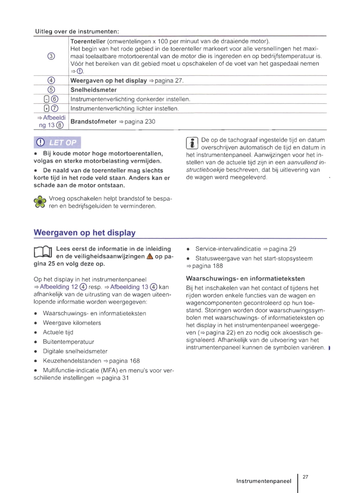 2011-2016 Volkswagen Crafter Owner's Manual | Dutch