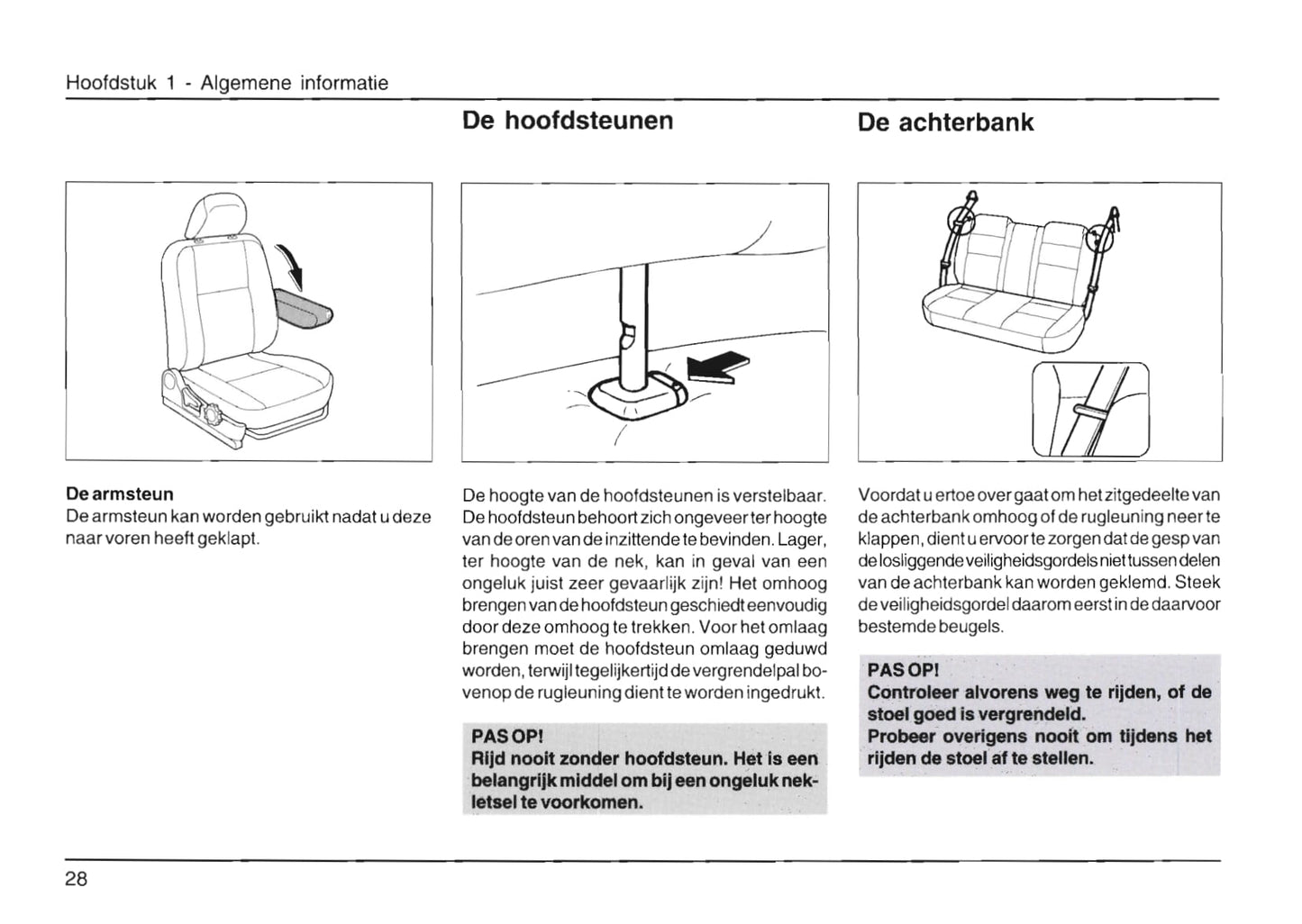 1998-2002 Daihatsu Sirion Owner's Manual | Dutch