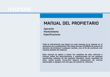 2016-2019 Hyundai Ioniq Manuel du propriétaire | Espagnol