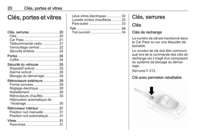 2016-2017 Opel Antara Owner's Manual | French