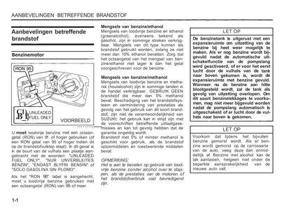 2013-2014 Suzuki S-Cross Owner's Manual | Dutch