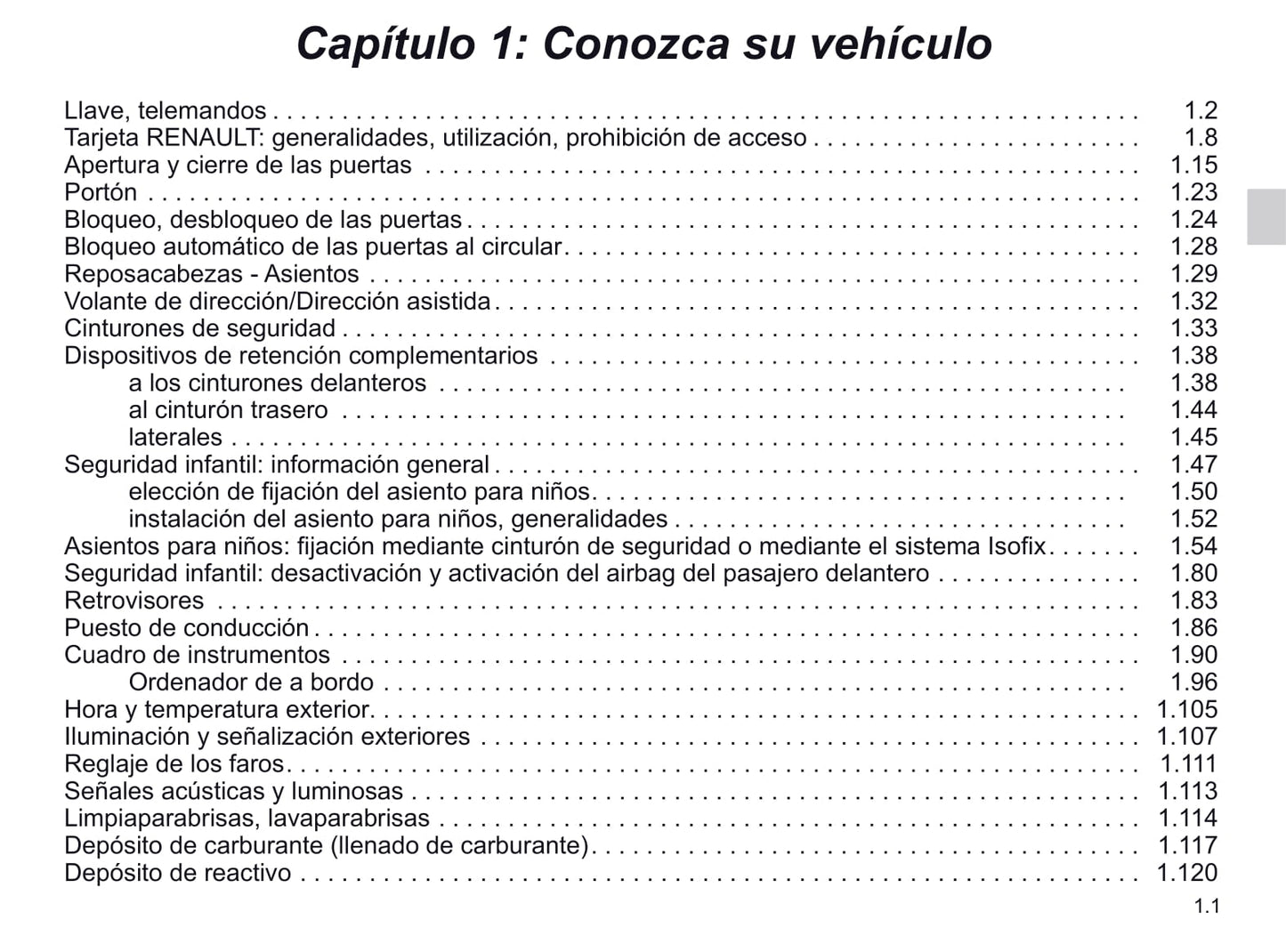 2020-2021 Renault Trafic Bedienungsanleitung | Spanisch