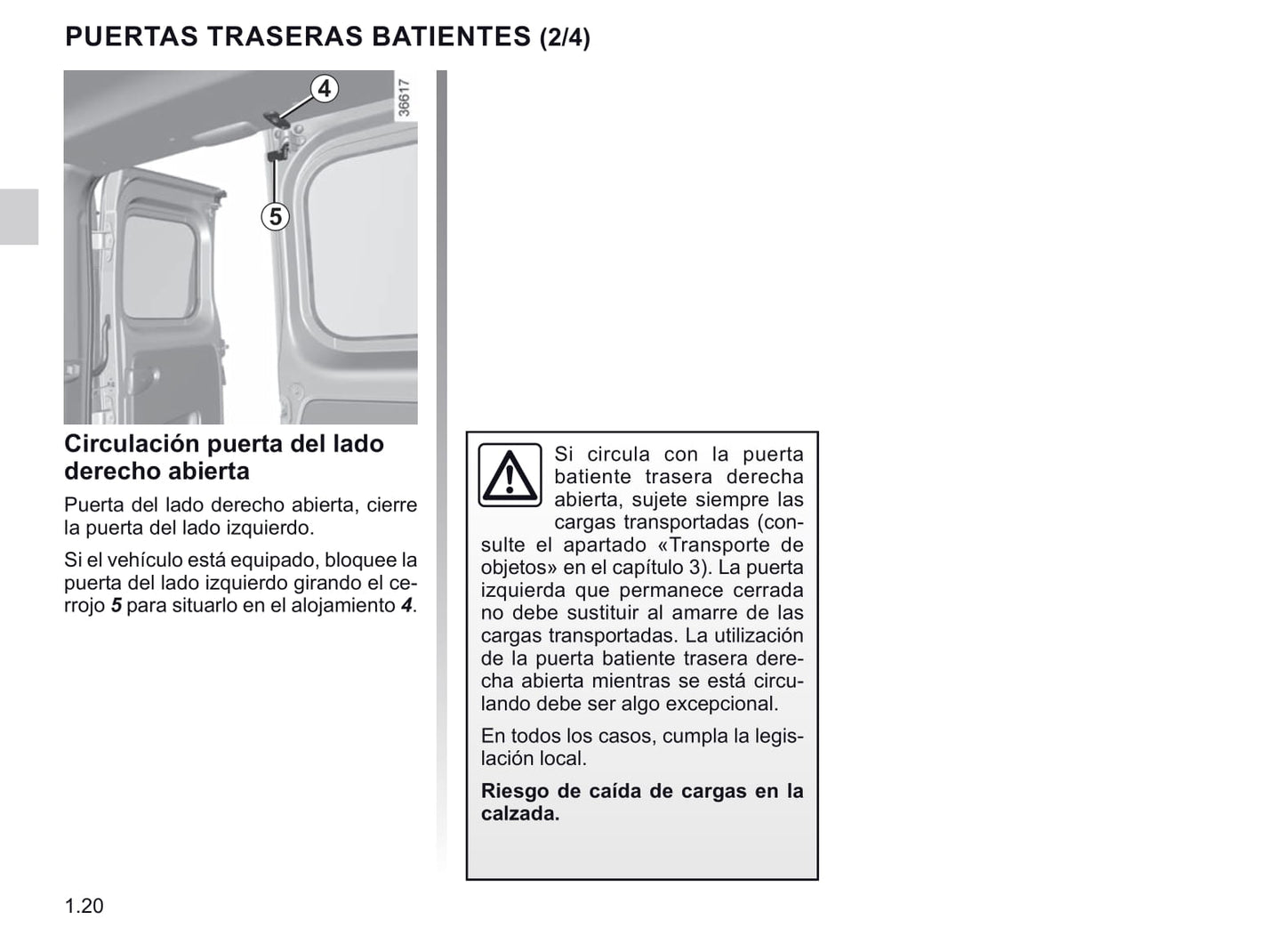 2020-2021 Renault Trafic Bedienungsanleitung | Spanisch
