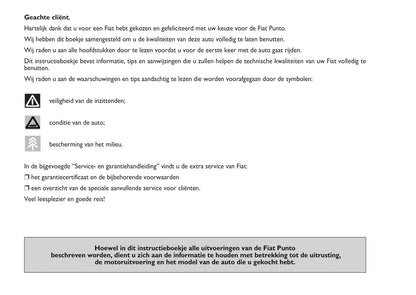 2010-2011 Fiat Punto Evo Bedienungsanleitung | Niederländisch
