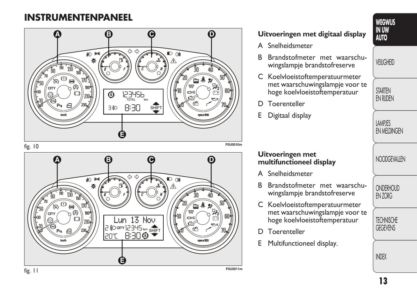 2010-2011 Fiat Punto Evo Bedienungsanleitung | Niederländisch