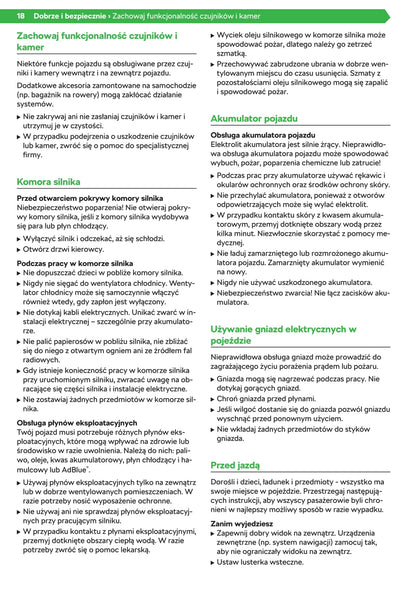 2020 Skoda Octavia Owner's Manual | Polish