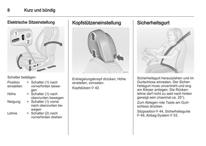 2011-2012 Opel Insignia Owner's Manual | German