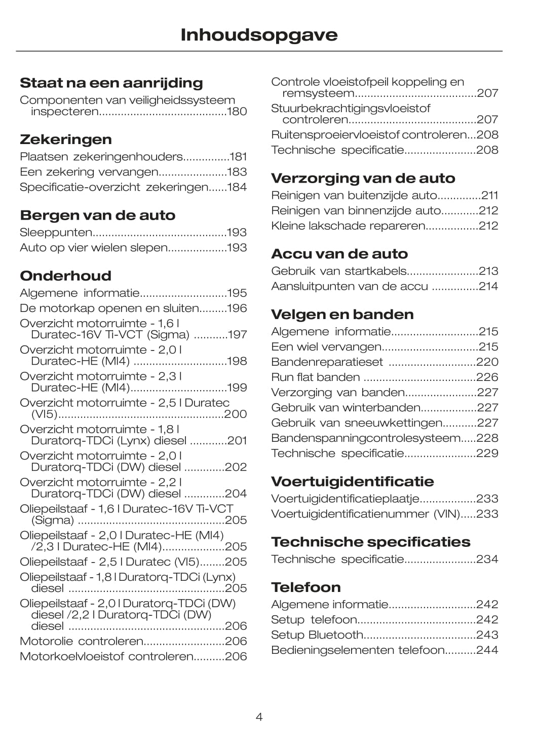 2009-2010 Ford Mondeo Gebruikershandleiding | Nederlands