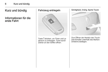 2014 Opel Astra Bedienungsanleitung | Deutsch