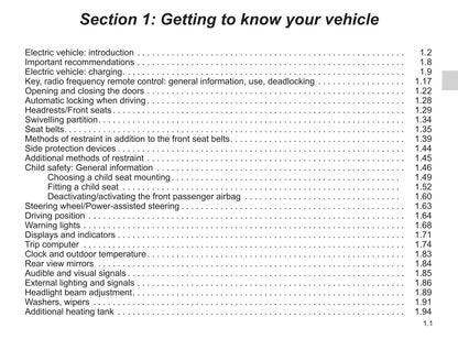 2020-2021 Renault Kangoo Z.E. Bedienungsanleitung | Englisch