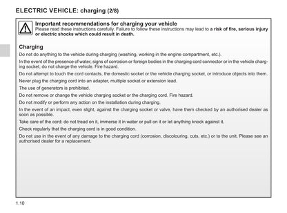 2020-2021 Renault Kangoo Z.E. Owner's Manual | English