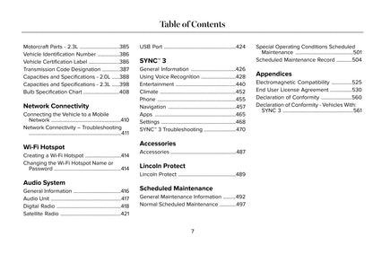 2020 Lincoln Corsair Owner's Manual | English