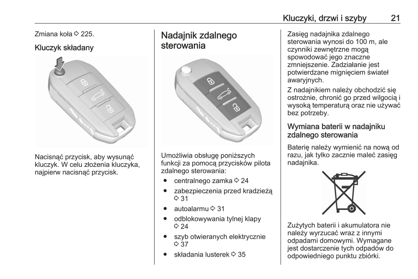 2020 Opel Crossland X Owner's Manual | Polish