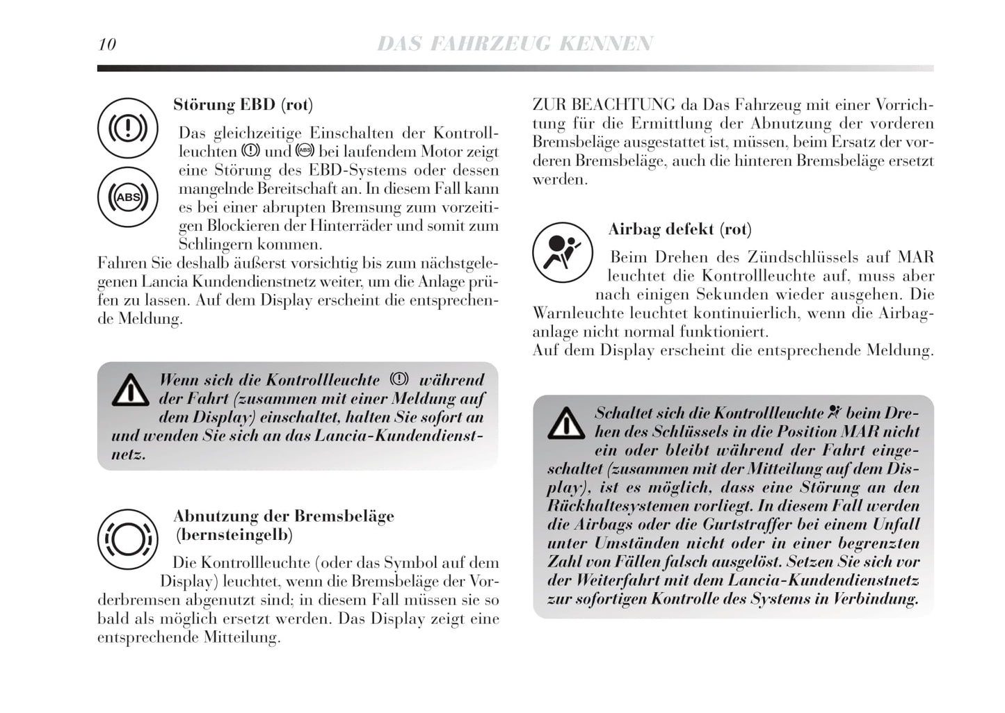2008-2011 Lancia Delta Bedienungsanleitung | Deutsch
