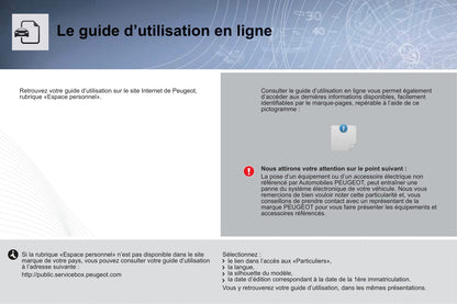 2011-2015 Peugeot Partner Origin Manuel du propriétaire | Français